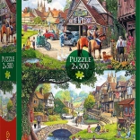 Puzzle 2×500 – Sielskie życie