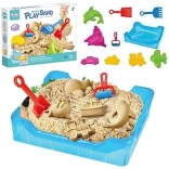 WOOPIE Piasek kinetyczny 0,5 kg Zestaw stół z foremkami