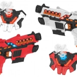 Zestaw laserowych broni + tarcze z funkcją dymu