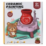 Turkusowe koło garncarskie na baterie dla dzieci