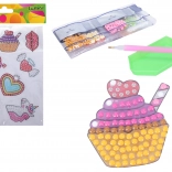 kreatywny zestaw naklejek diamond mix z kamyczkami