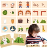 Drewniane puzzle z obrazkami przeciwieństw VIGA