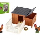 Kurnik z wybiegiem z plastiku z dodatkami