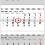 Kalendarz ścienny 4‑miesięczny standard składany 2026