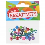 Kolorowe koraliki ze sznurkiem