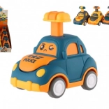 Plastowy samochodzik Naciśnij i jedź 9 cm – napęd cierny, 4 rodzaje