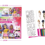 Portfolio projektanta z modelkami i szablonami