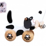 Drewniany piesek do ciągnięcia