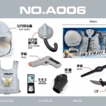 Zestaw małego pilota z interaktywnym pistoletem i regulowanym hełmem