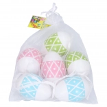 Dekoracyjne plastikowe jajka kolorowe 4x6 cm