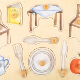 small foot drewniane puzzle – codzienne przedmioty