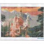 Diamentowe malowanie NORIMPEX – Neuschwanstein zimą 30 × 40 cm