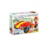 Metalowa konstrukcyjna retro wyścigówka, 230 elementów