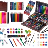 Drewniany zestaw artystyczny 123 części