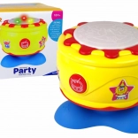 Wielki interaktywny muzyczny bęben ze światłami 19 cm