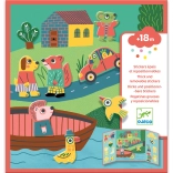 Przenośne naklejki dla najmłodszych Zwierzątka DJECO