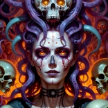 Puzzle Mroczna Czarodziejka 1000 elementów