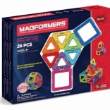 Magnetyczne zestawy konstrukcyjne podstawowy zestaw 26 elementów