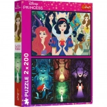 Puzzle 2×200 elementów Disney PRINCESS – Urocze księżniczki