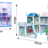 Domek dla lalek willa rezydencja z placem zabaw