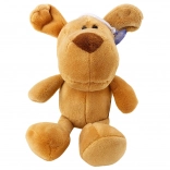 Pluszowy piesek z przyssawką, brązowy 23 × 12 cm