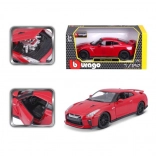 Metalowy model auta 1:24 Nissan GT‑R – Czerwony