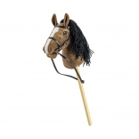 Hobby horse Milly Mally brązowy pluszowy konik na kiju