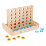 Drewniana gra Cztery w rzędzie dzień i noc