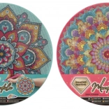 Grafix malowanie diamentowe na ramie – turkusowa mandala 30 cm