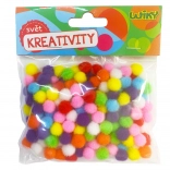 Kolorowe pom pom kule 10mm