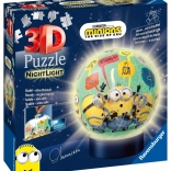 3D puzzle świecąca kula MINIONS od Ravensburger