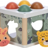Drewniany Pudełko Wkładane Zwierzątka i Piłki