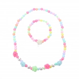 Modny zestaw biżuterii z różami