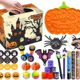 Sensoryczny antystresowy zestaw halloweenowych zabawek fidget i pop it