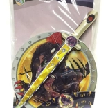 Piankowy miecz i tarcza D‑Rex dla dzieci