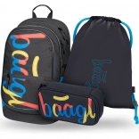 Zestaw 3 szt. Baagl: Plecak, Piórnik i Worek Logo Mix