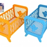 Plastikowe łóżeczko dla lalek bez zestawu