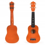 Drewniane ukulele dla dzieci z 4 nylonowymi strunami ECOTOYS