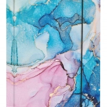 Teczki na zeszyty szkolne A4 Jumbo Marmur Różowy