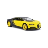 Kolekcjonerski model BUGATTI Chiron żółto‑czarny 1:24