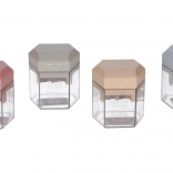 Temperówka do dwóch ołówków z pojemnikiem