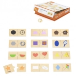 VIGA drewniane puzzle – dopasowywanie kształtów i przedmiotów