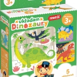 Układam puzzle z dinozaurami