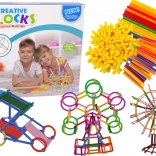 Zestaw konstrukcyjny z patyczków i słomek