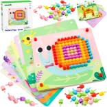 Drewniana mozaika z kołkami Tooky Toy