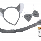 Karnawałowy zestaw wilk dla dzieci