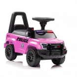 Różowa jeżdżąca zabawka z megafonem