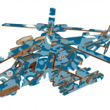 Drewniane 3D puzzle bojowy helikopter Black Shark