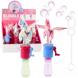 Bańki mydlane Jednorożec z ruchomymi skrzydłami 23 cm