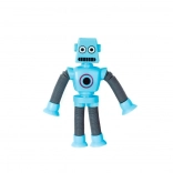 Naciągany teleskopowy robot z przyssawkami